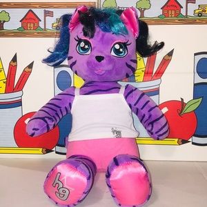 Teegan Honey Girl Purple Striped Tiger Build A Bea